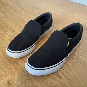 Nike Black Slip-On Canvas Shoes